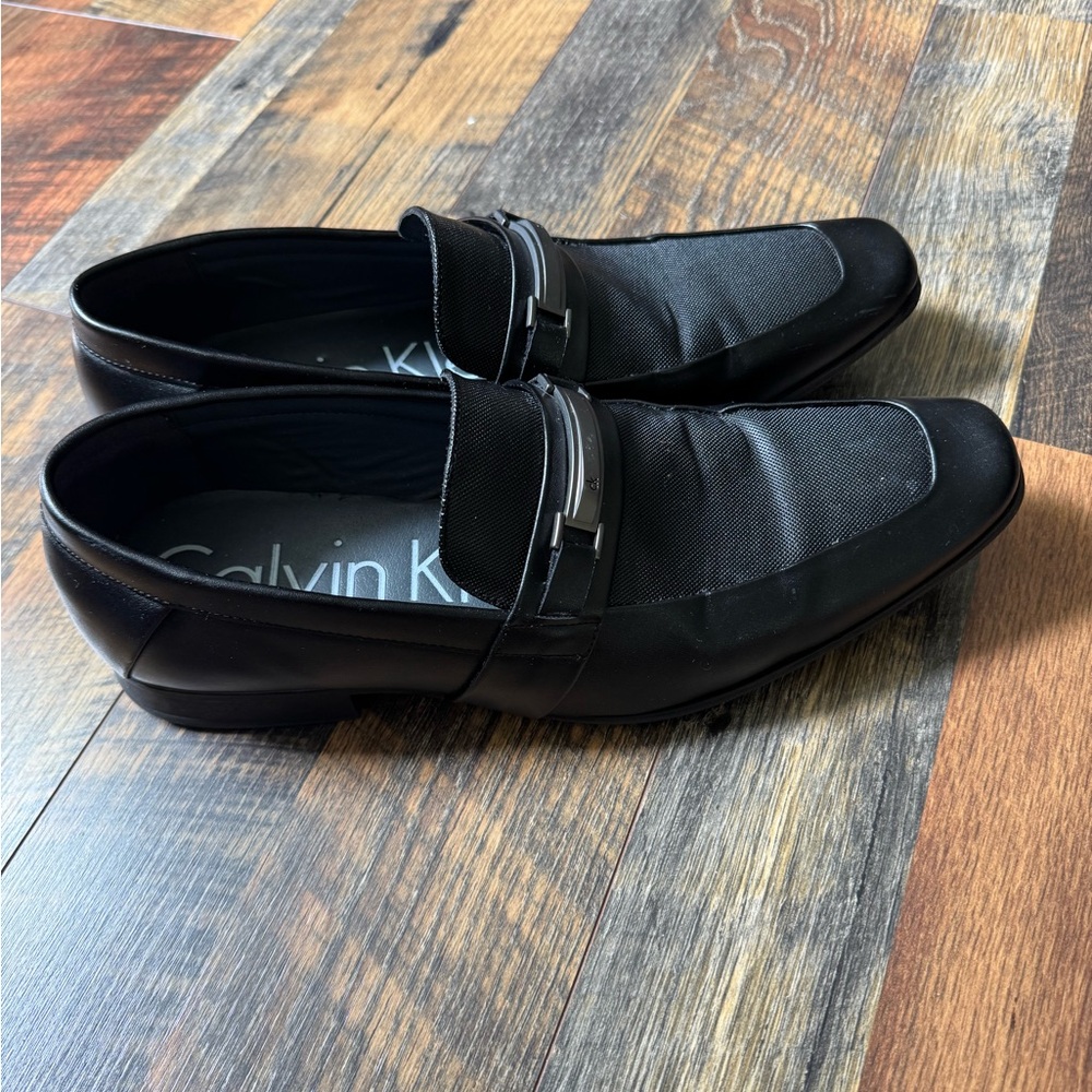 Calvin Klein Men's Elegant Black Slip-Ons
